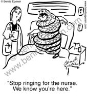funny nurse powerpoint nursing medical doctor physician hospital doctors office exam examination patient snake bed room ring for nurse health healthcare insurance disease orthopedics test testing cartoon 1244